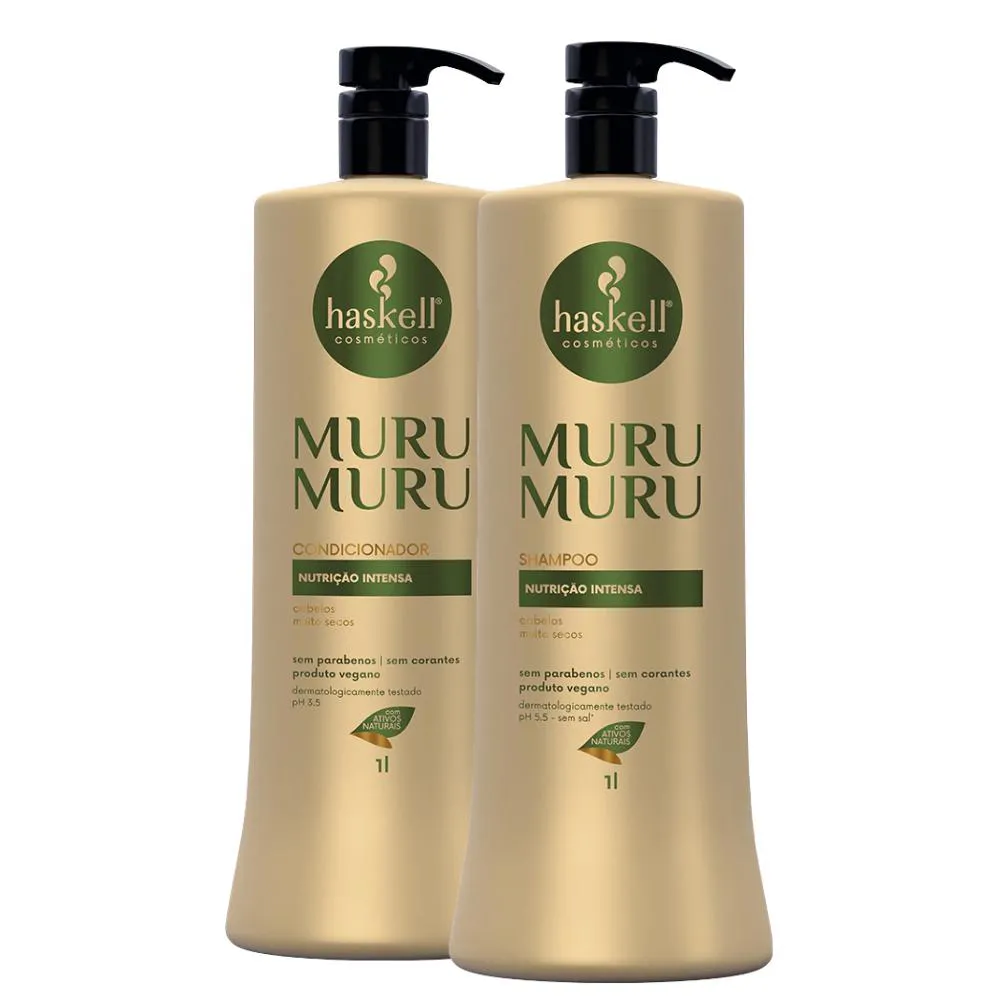 KIT HASKELL MURUMURú SHAMPOO + CONDICIONADOR DUO SALãO