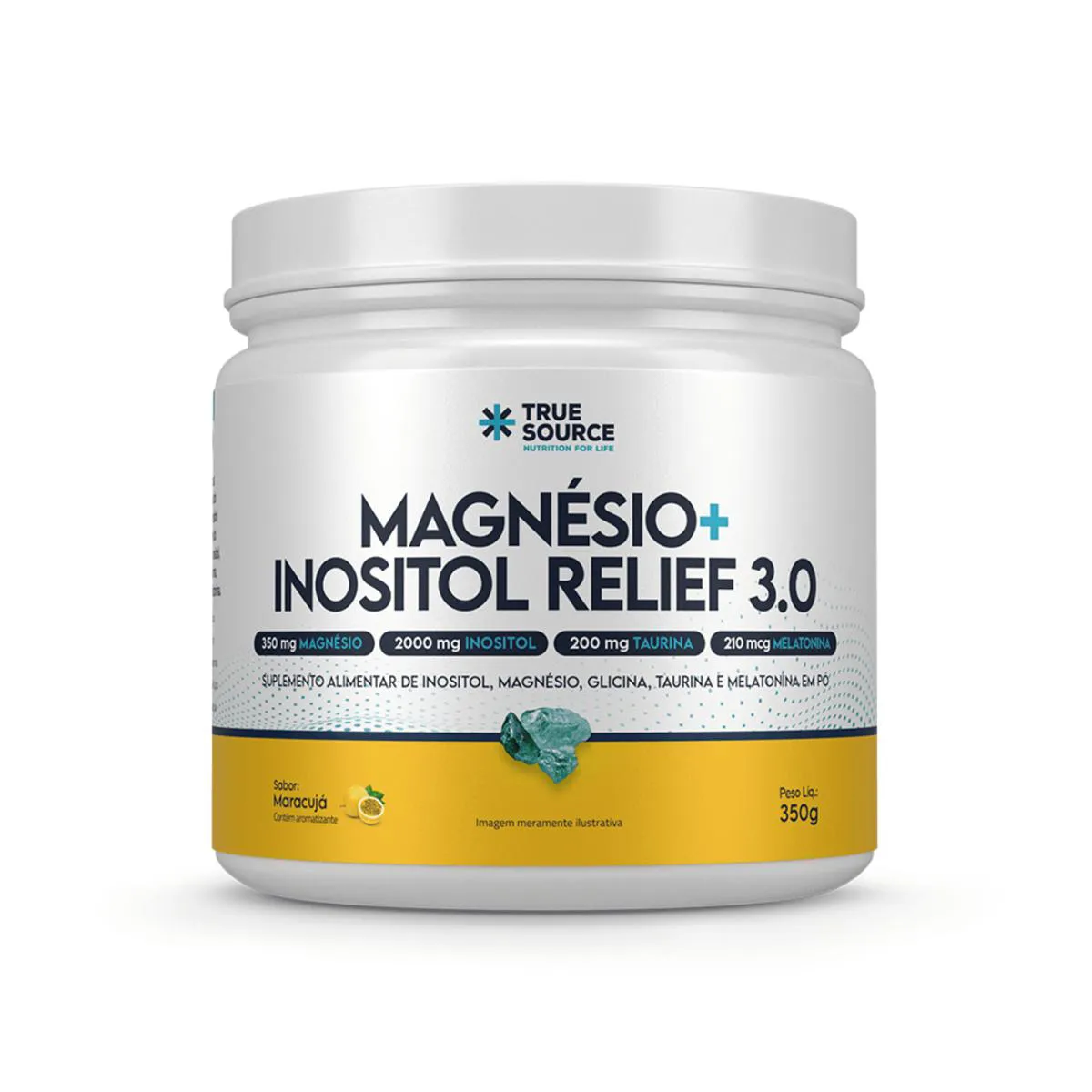 TRUE MAGNÉSIO INOSITOL RELIEF MARACUJÁ 3.0 TRUE SOURCE 350G