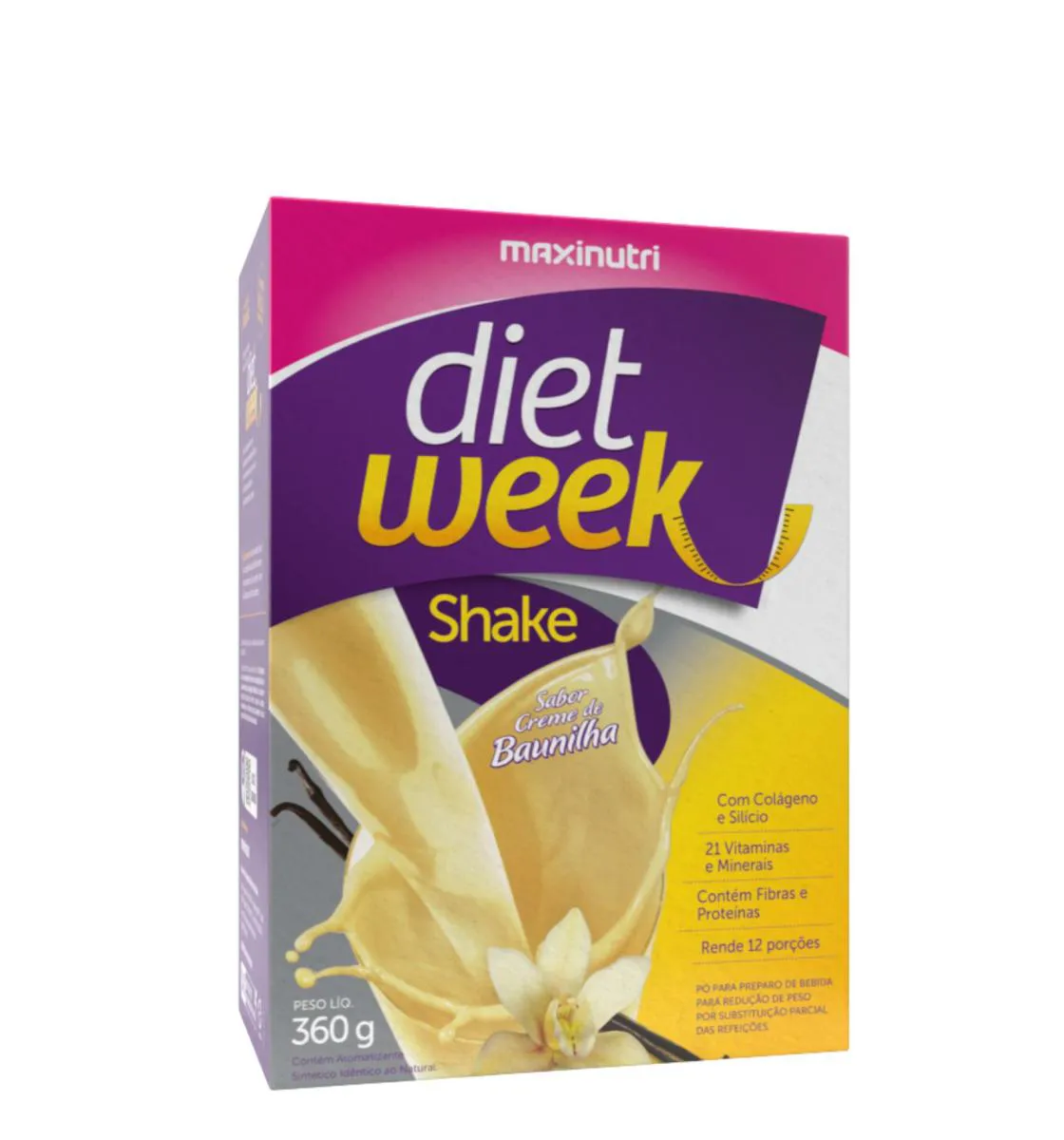 DIET WEEK SHAKE BAUNILHA 360G MAXINUTRI
