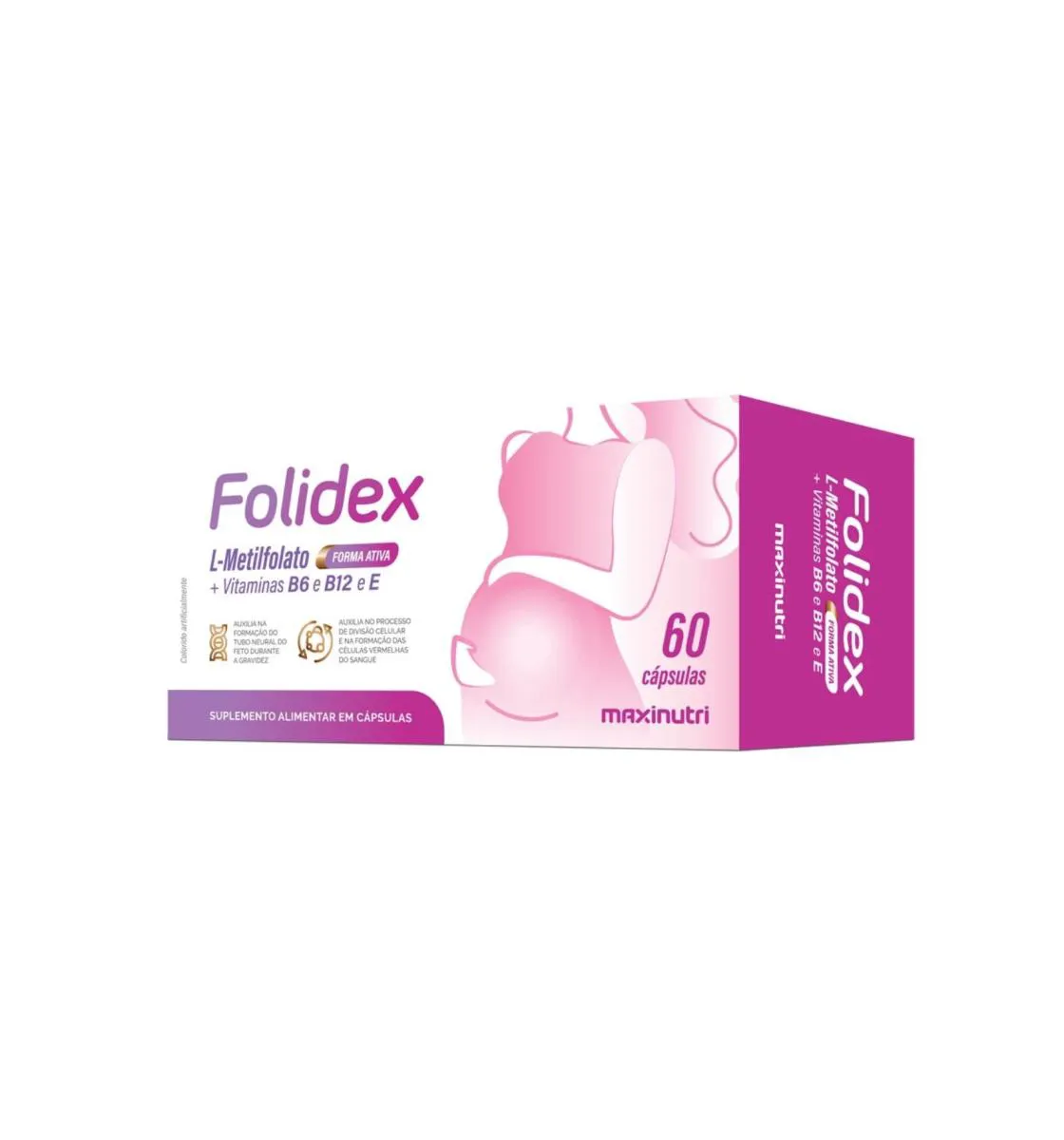FOLIDEX METILFOLATO 420MCG + VITAMINAS 60 CáPS MAXINUTRI
