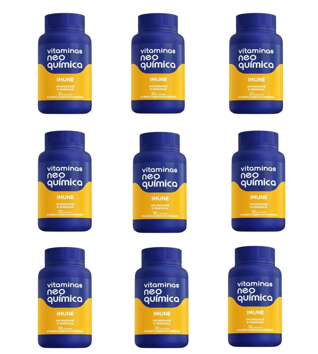KIT 9X VITAMINA IMUNE E ENERGIA 30CPR - NEO QUíMICA