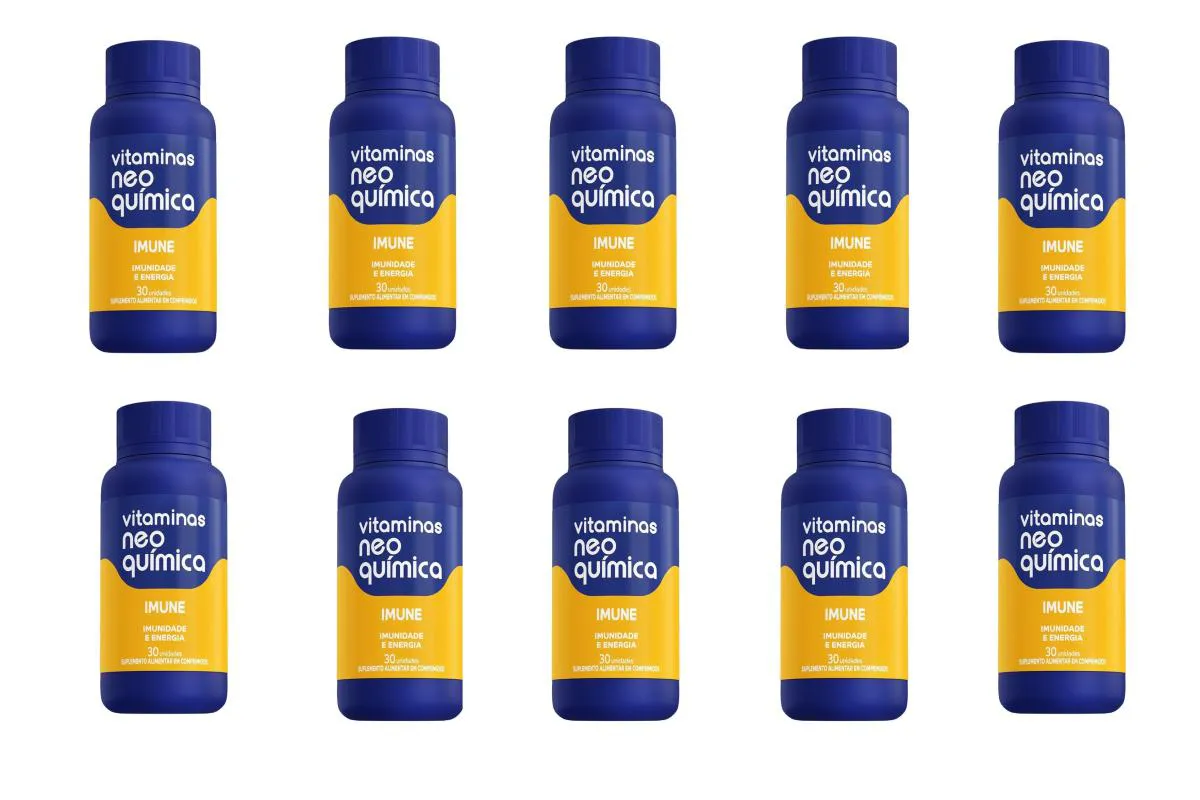 KIT 10X VITAMINA IMUNE E ENERGIA 30CPR - NEO QUíMICA