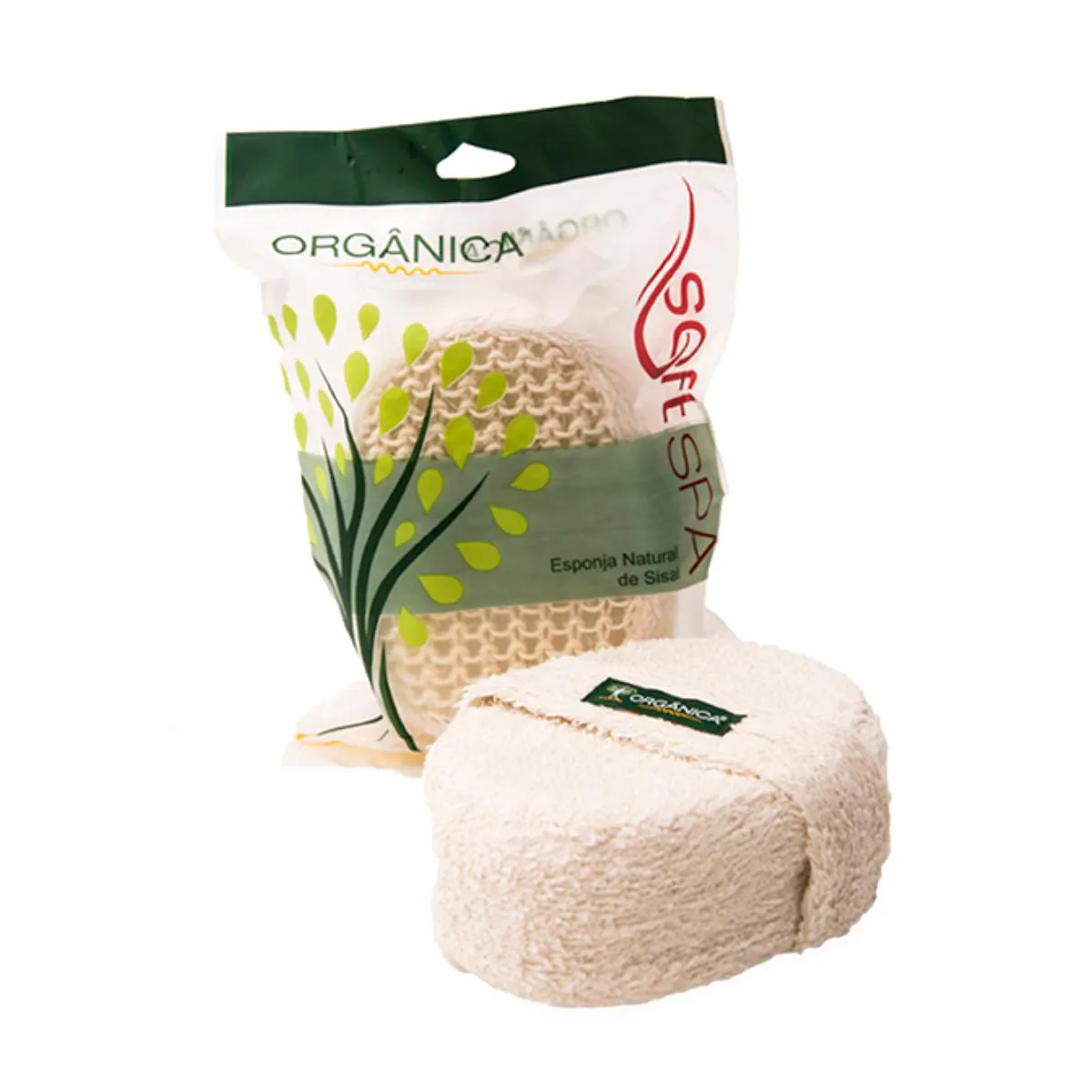Luva Almofadada Natural de Sisal Orgânica 1 Unidade