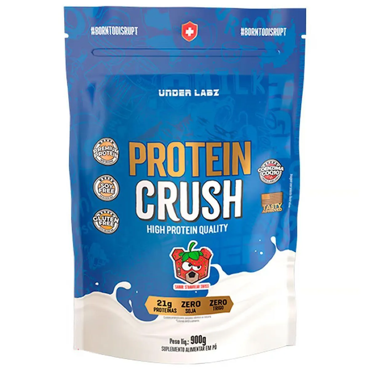 PROTEIN CRUSH STRAWBEAR SWISS 900G - UNDER LABZ