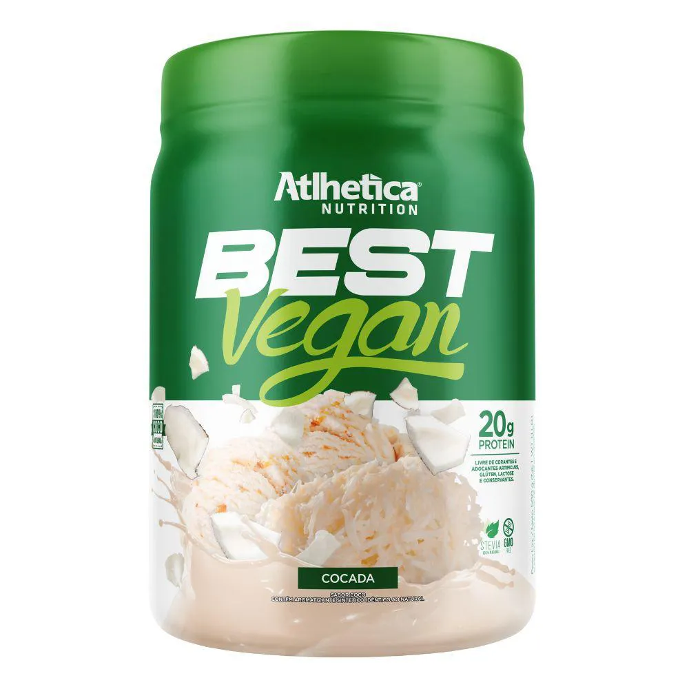PROTEINA VEGANA WHEY BEST VEGAN COCADA 500G - ATLHETICA