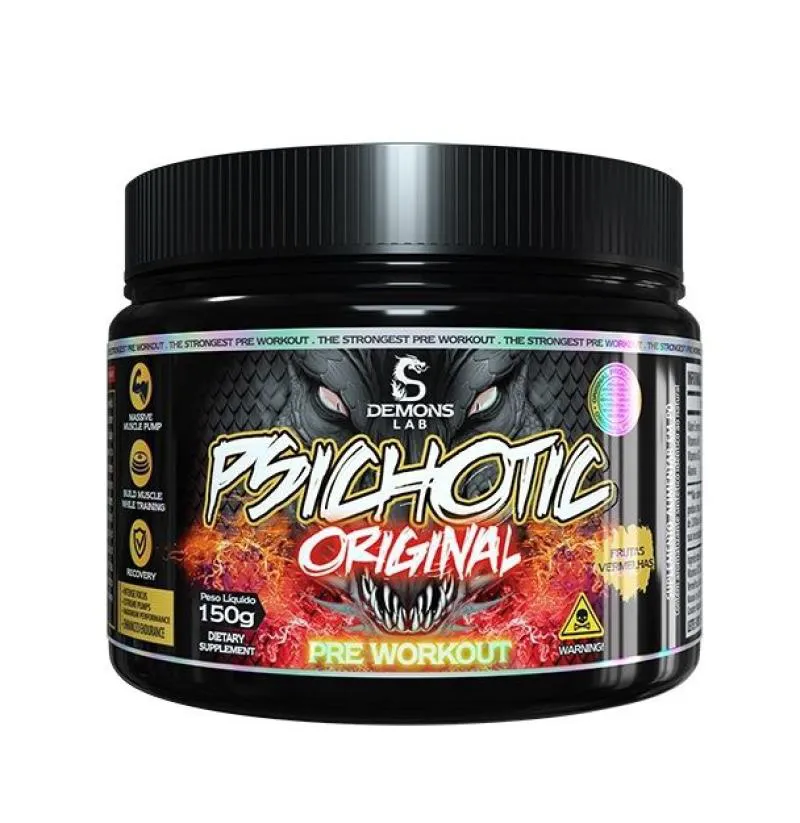 PSICHOTIC ORIGINAL (150G) - SABOR: FRUTAS VERMELHAS