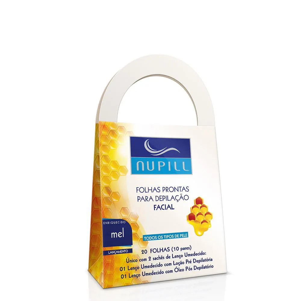 FOLHAS PRONTAS DEPILATóRIAS NUPILL FACIAL