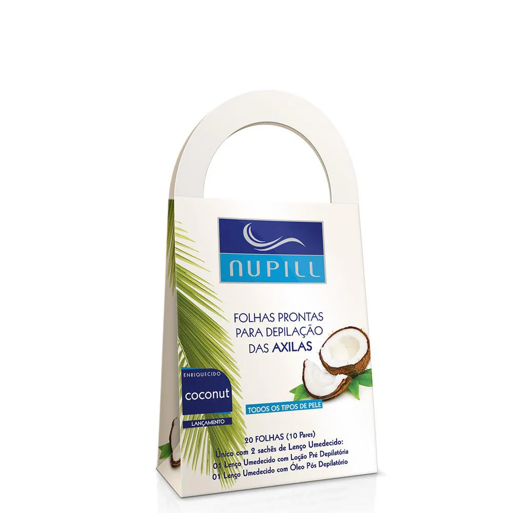 FOLHAS PRONTAS DEPILATóRIAS AXILAS NUPILL