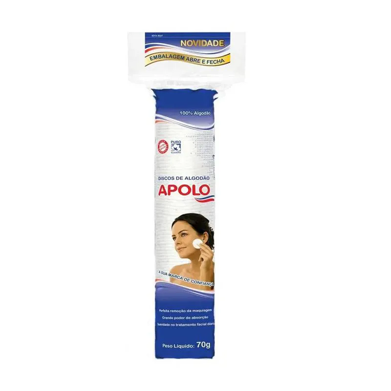 ALGODãO DISCO PARA ROSTO APOLO 70G