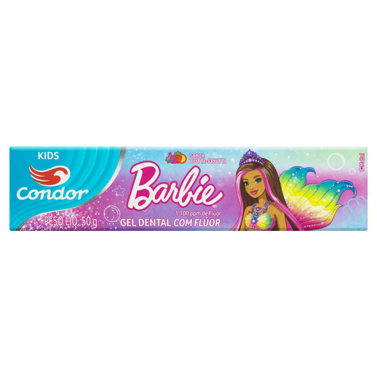Gel Dental Condor Kids Barbie Tutti Frutti 50g