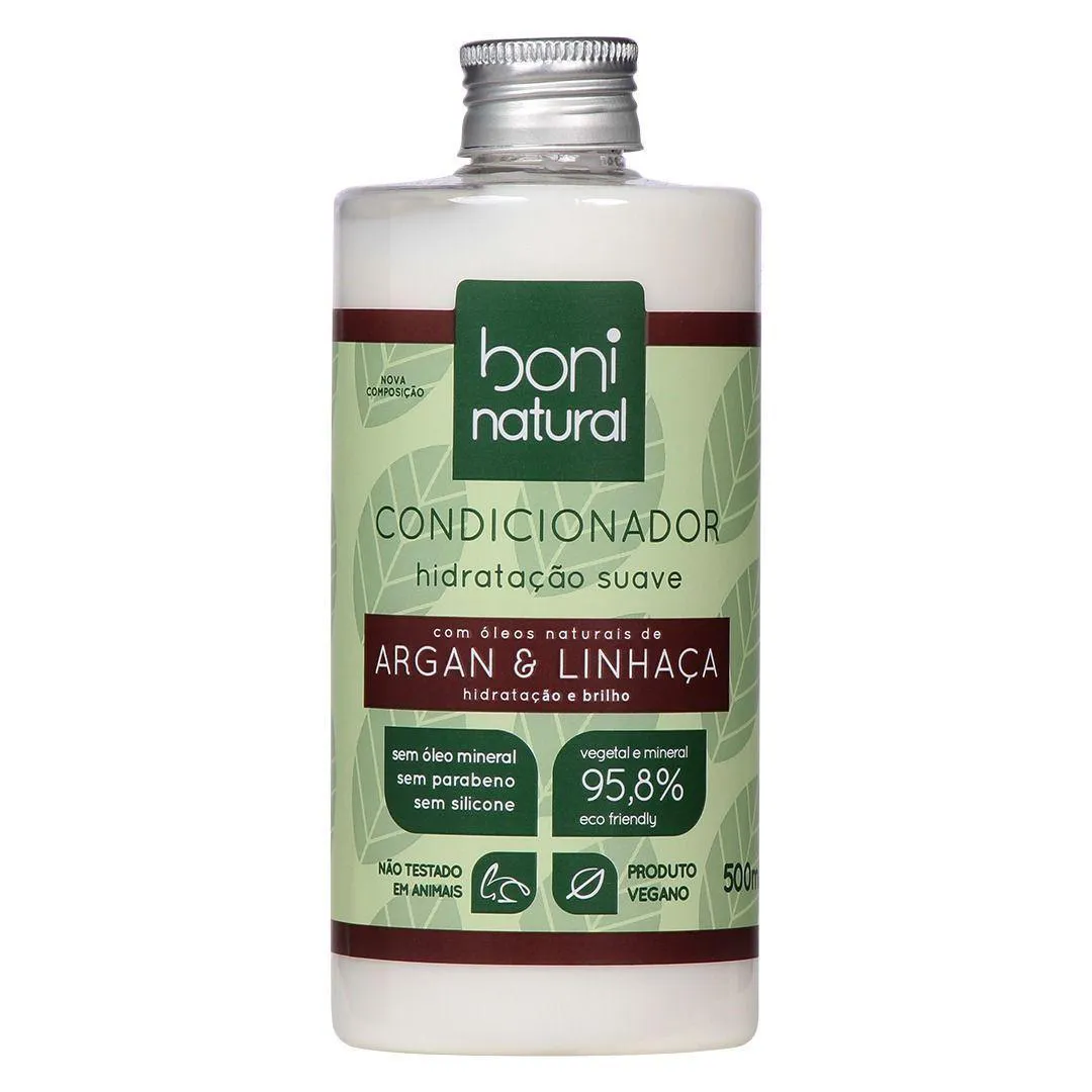 CONDICIONADOR BONI NATURAL ARGAN E LINHAçA 500ML