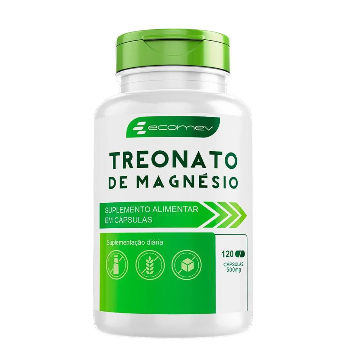MAGNESIO TREONATO 500MG 120 CáPSULAS ECOMEV