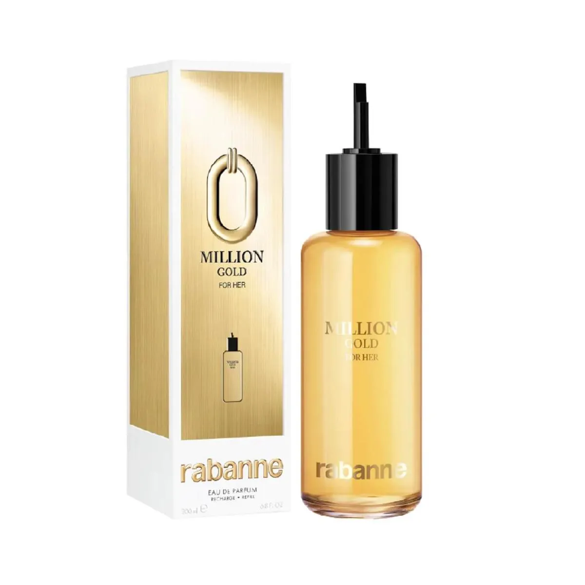 MILLION GOLD FOR HER RABANNE EAU DE PARFUM REFIL - PERFUME FEMININO 200ML