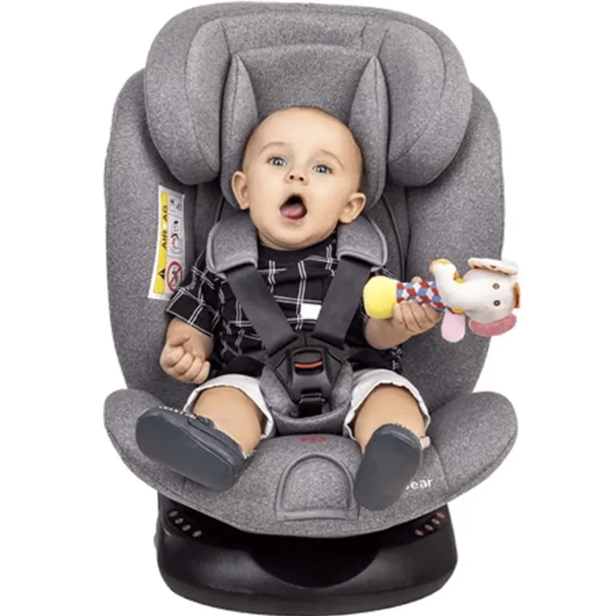 CADEIRINHA DE CARRO PASSEAR BABY L&#039ÚNICA ISOFIX 360 0-36KG CINZA