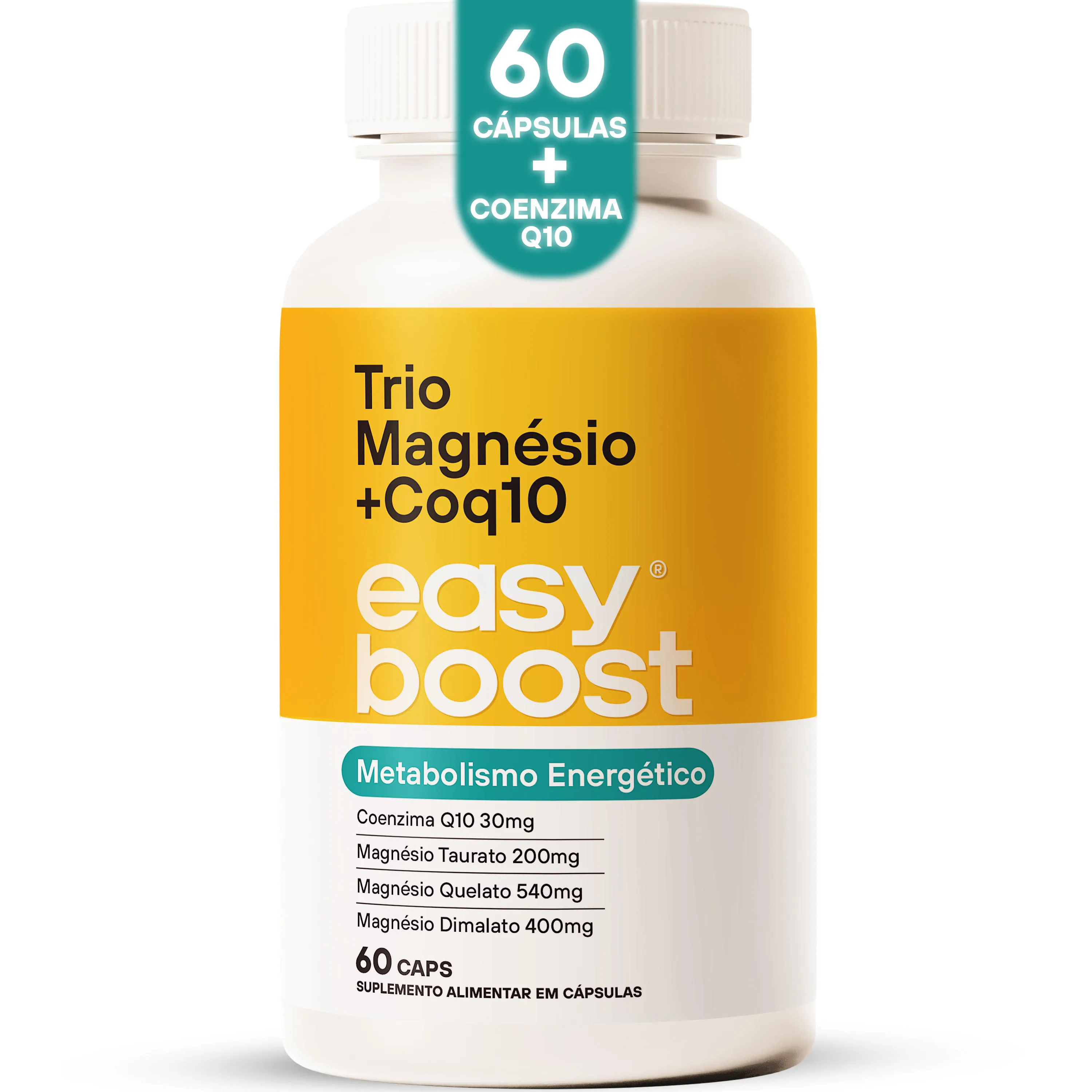 MAGNéSIO DIMALATO QUELATO TAURATO Q10 EASY BOOST 60 CAPS