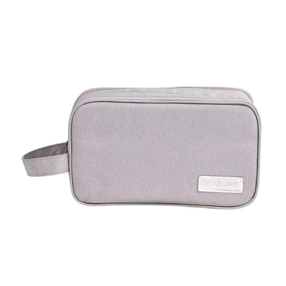 BOLSA NECESSAIRE ORGANIZADORA DE OBJETOS MAQUIAGEM COSMéTICOS MULTIFUNCIONAL PORTáTIL IMPERMEáVEL Cinza