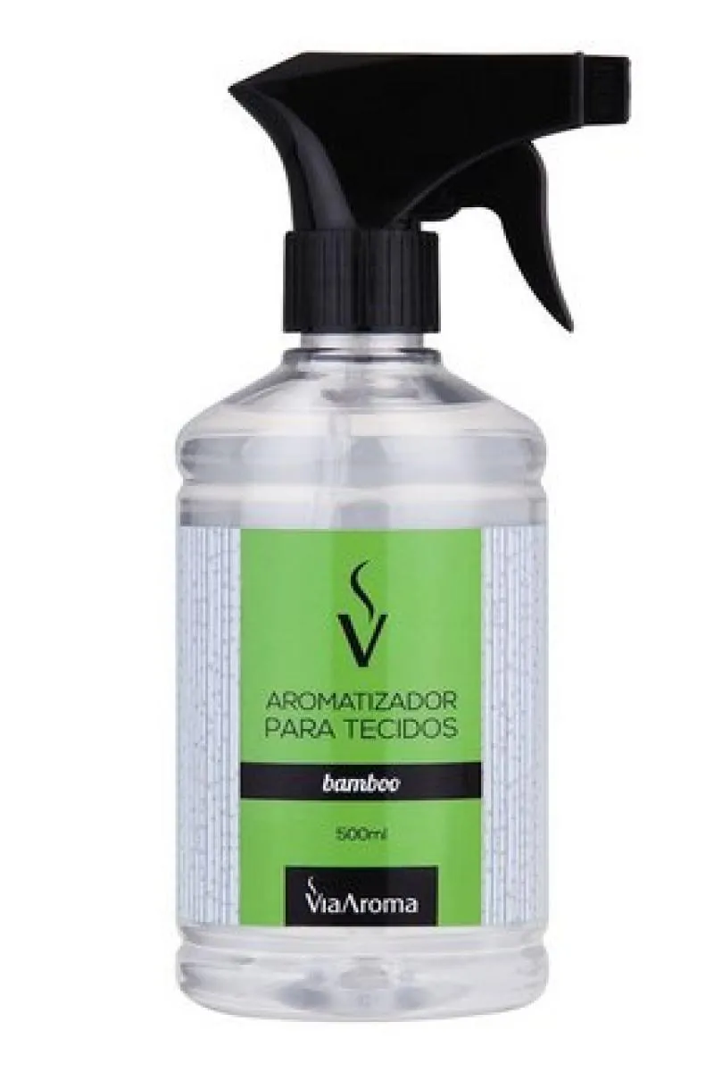 ÁGUA PERFUMADA PARA AMBIENTES E TECIDOS BAMBOO 500 ML - VIA AROMA