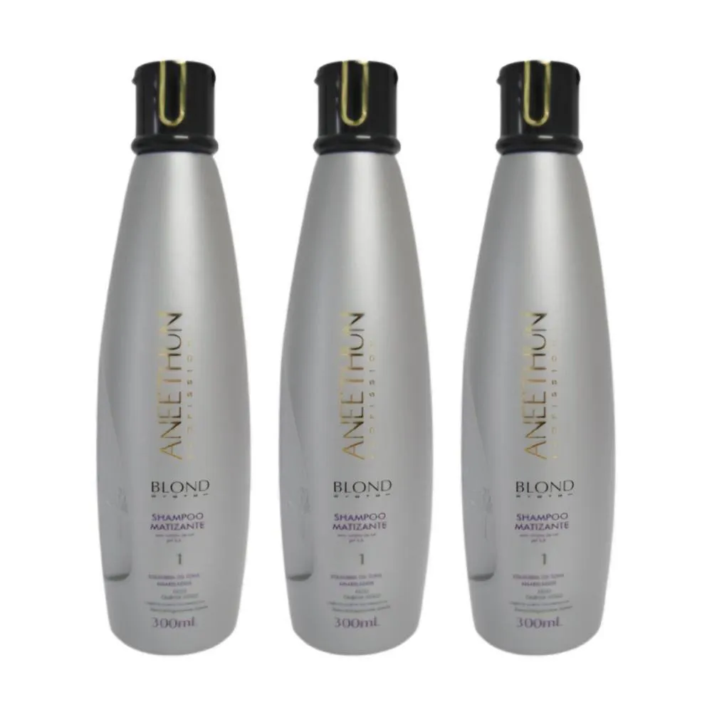 ANEETHUN BLOND SYSTEM KIT 3 SHAMPOO MATIZADOR 300ML