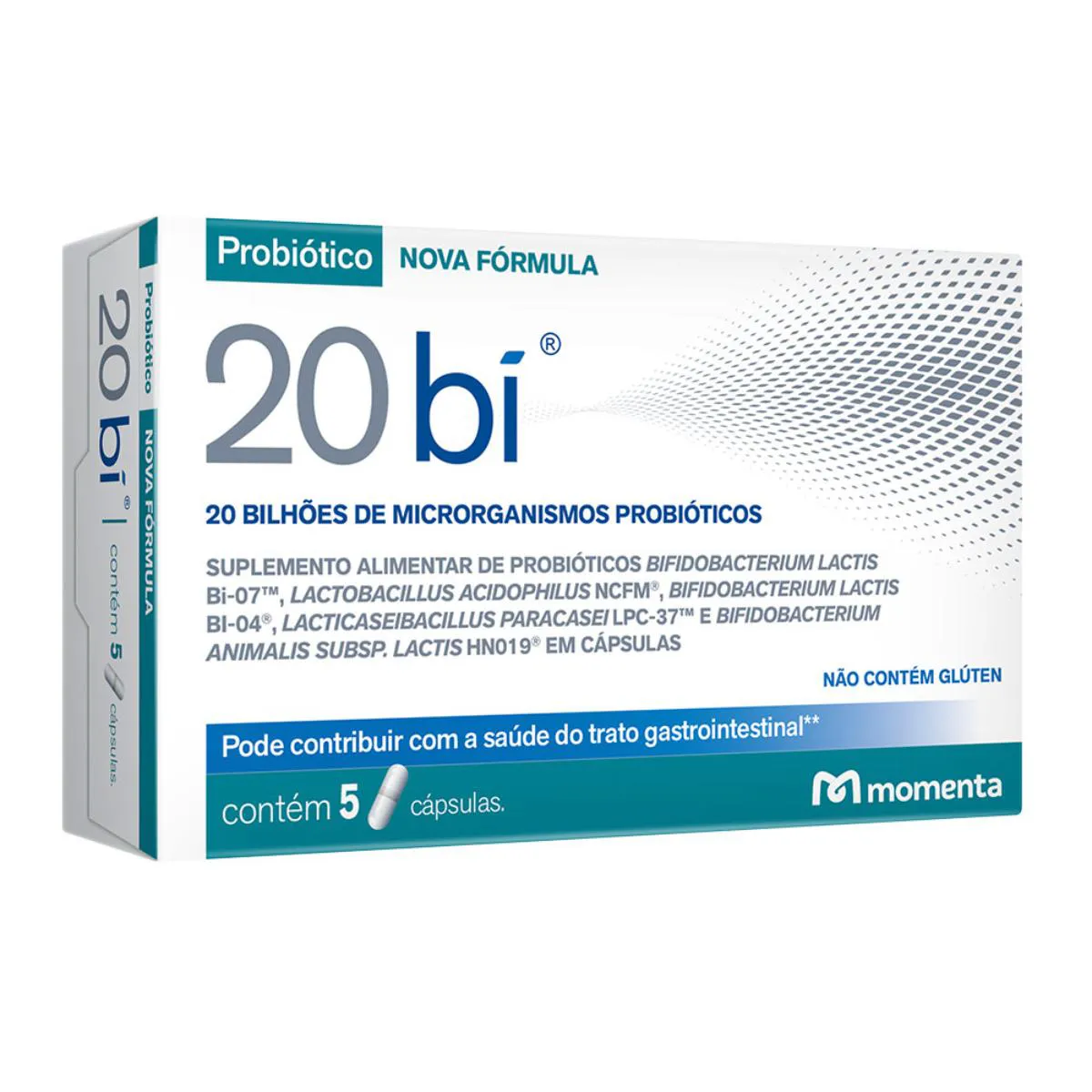 Probiótico Antidiarreico 20 bi com 5 cápsulas | Drogasil