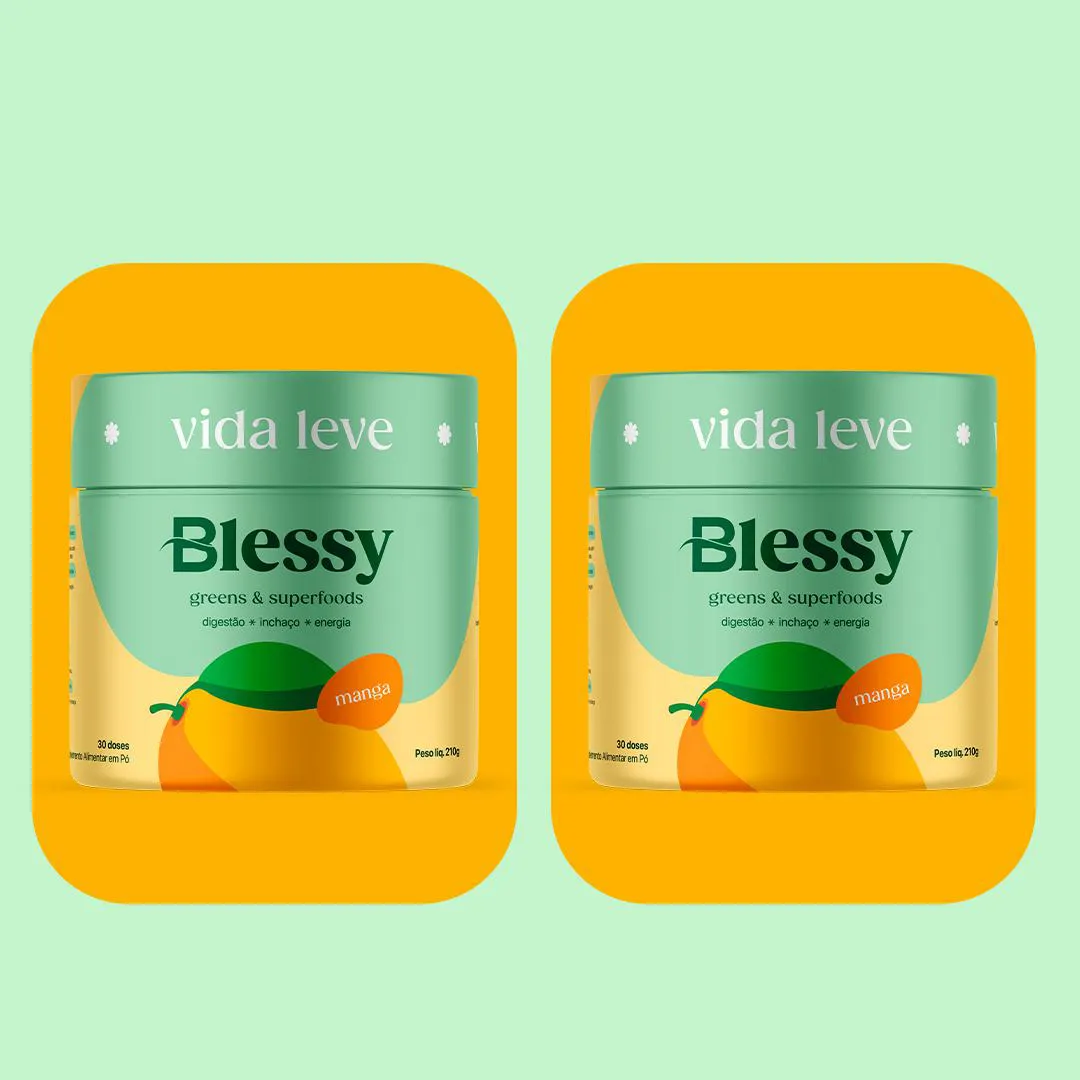 BLESSY GREENS - 2 POTES (1 MANGA + 1 MANGA)