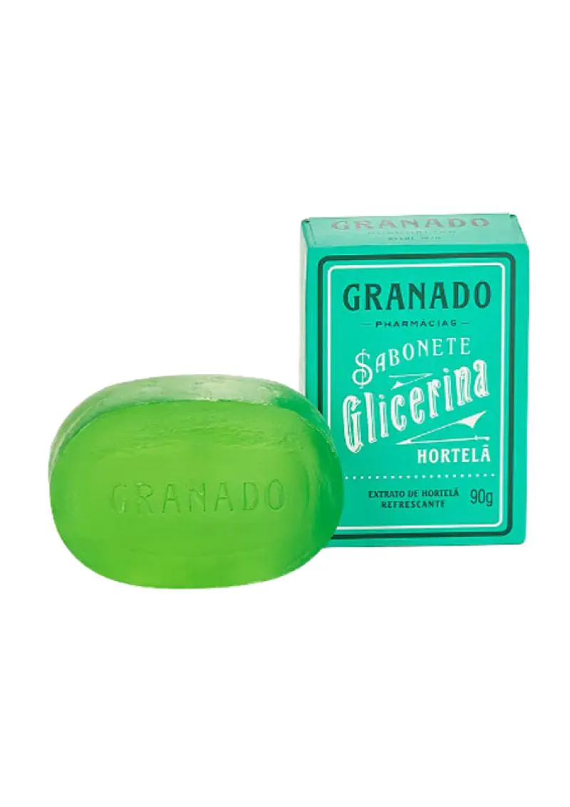 SABONETE EM BARRA GLICERINA HORTELã GRANADO - 90G