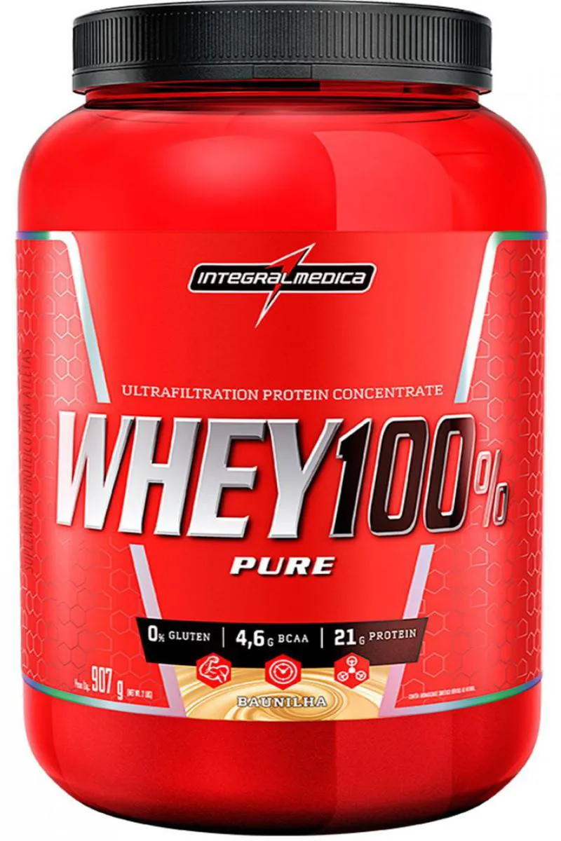 SUPER WHEY 100% PURE INTEGRALMEDICA - 907G Coco