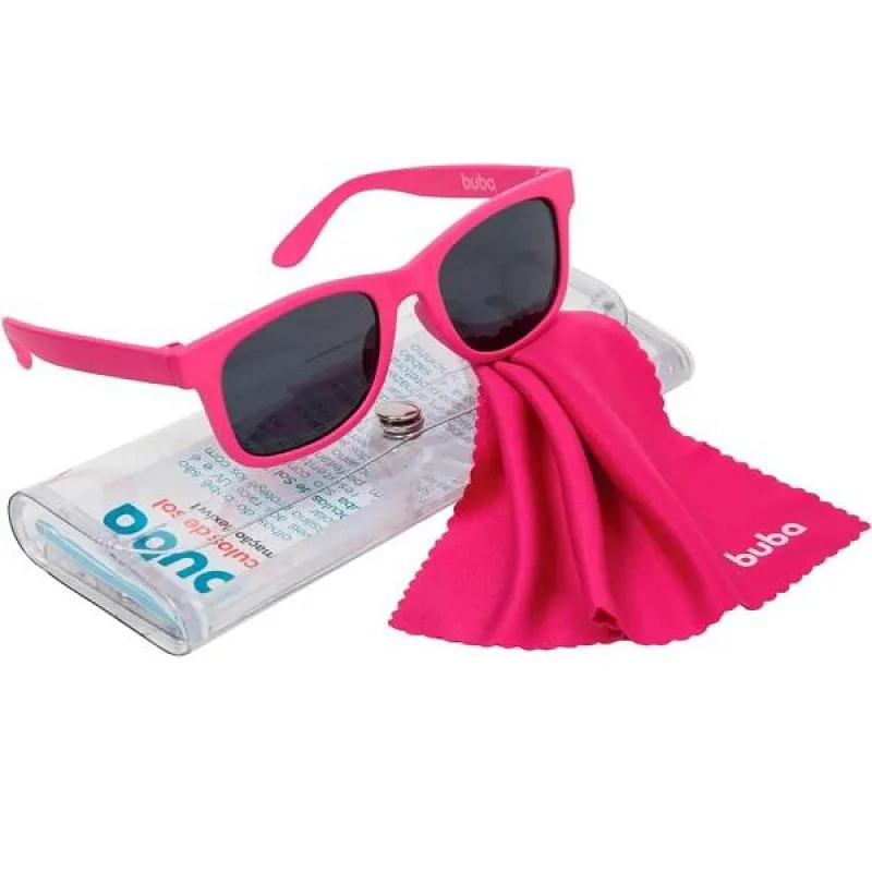 OCULOS DE SOL PARA BEBE INFANTIL COM PROTEçAO UVA E UVB BUBA ROSA PINK