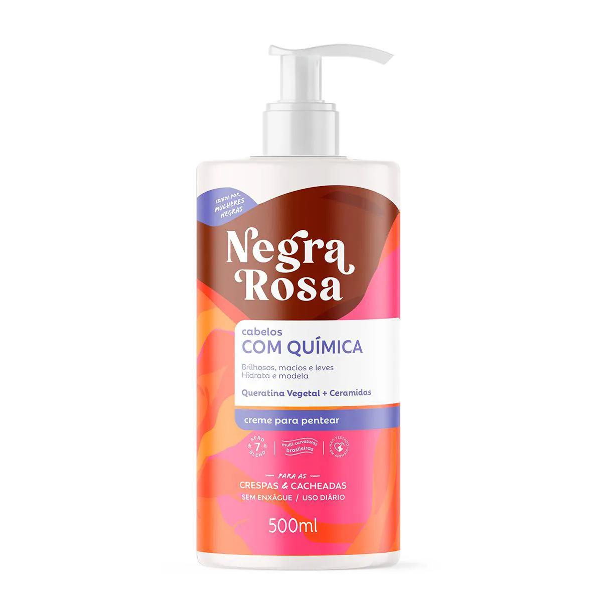 Creme para Pentear Negra Rosa Com Química 500ml
