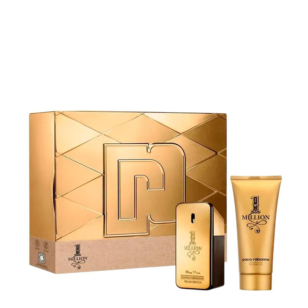 KIT RABANNE 1 MILLION MASCULINO - EAU DE TOILETTE 50ML + GEL DE BANHO PERFUMADO 100ML