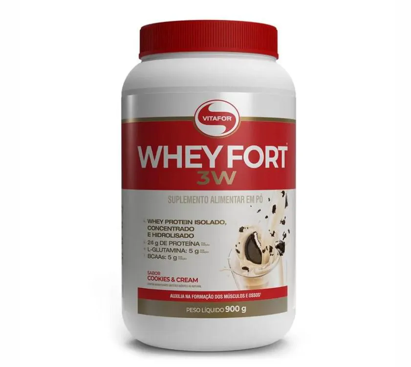 WHEY FORT 3W POTE 900G VITAFOR  Cookies
