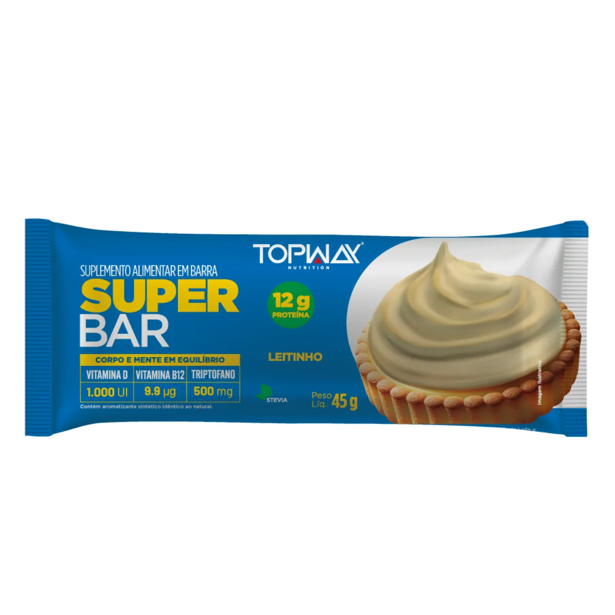 Barra de proteína TOPWAY Leitinho 45g