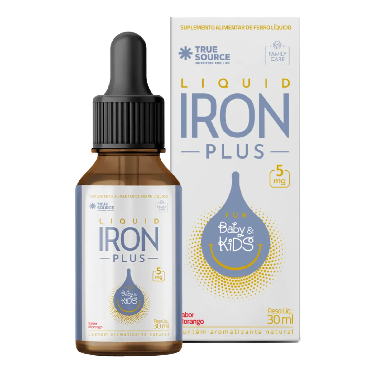 Suplemento Vitamínico True Liquid Iron Plus 30ml