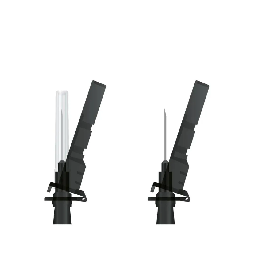 AGULHA COM DISPOSITIVO DE SEGURANçA 25X0,70MM 22G 100UN - DESCARPACK