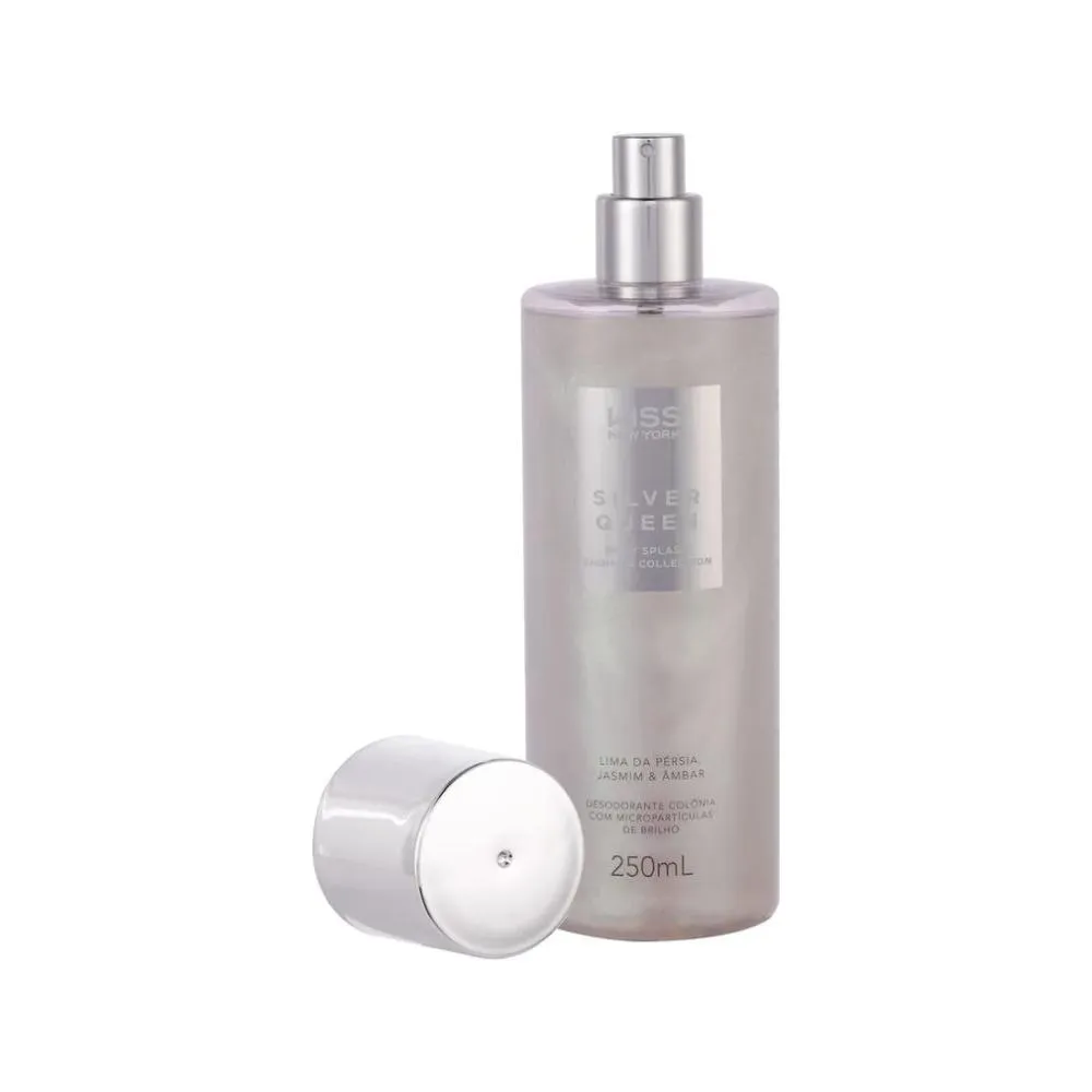 DESODORANTE CORPORAL KISS NEW YORK BODY SPLASH SHIMMER SILVER QUEEN