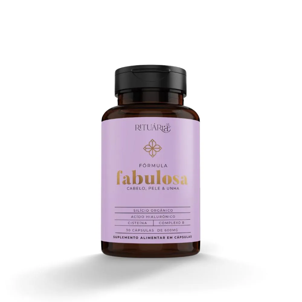 Fórmula Fabulosa | Rituária | 30 Cáps | Pele, Cabelo e Unha | Cápsula da Beleza | Fortalecimento, Firmeza e Elasticidade