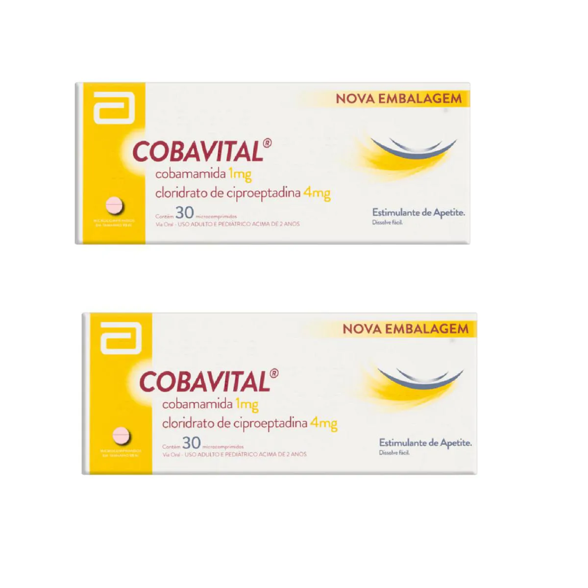 KIT 2 COBAVITAL ESTIMULANTE DE APETITE 30 MICROCPR. - ABBOTT
