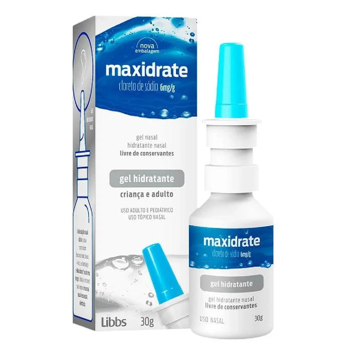 MAXIDRATE 6MG/G GEL HIDRATANTE NASAL 30G - LIBBS