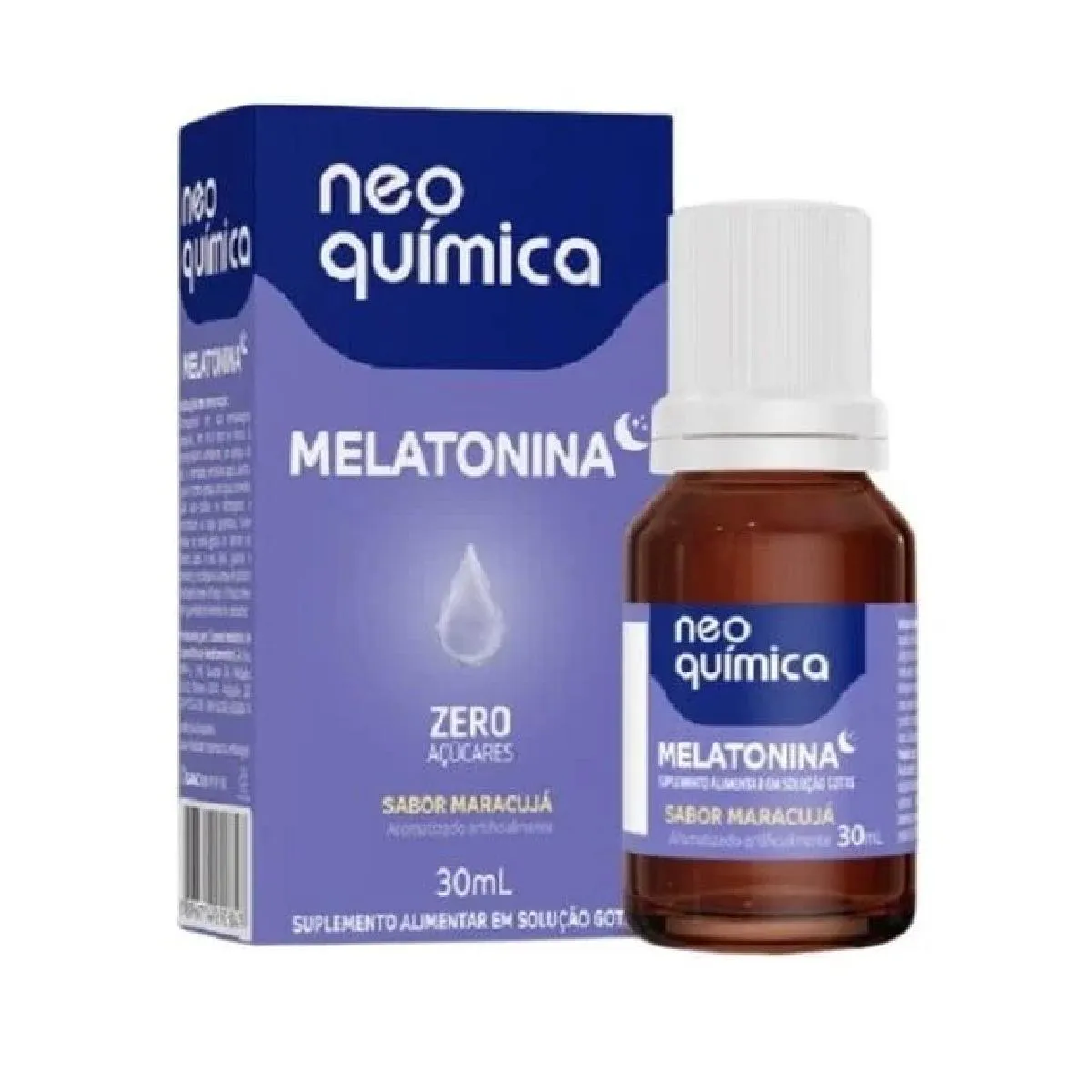 MELATONINA EM GOTAS 30ML ZERO AçúCAR MARACUJá - NEO QUIMICA
