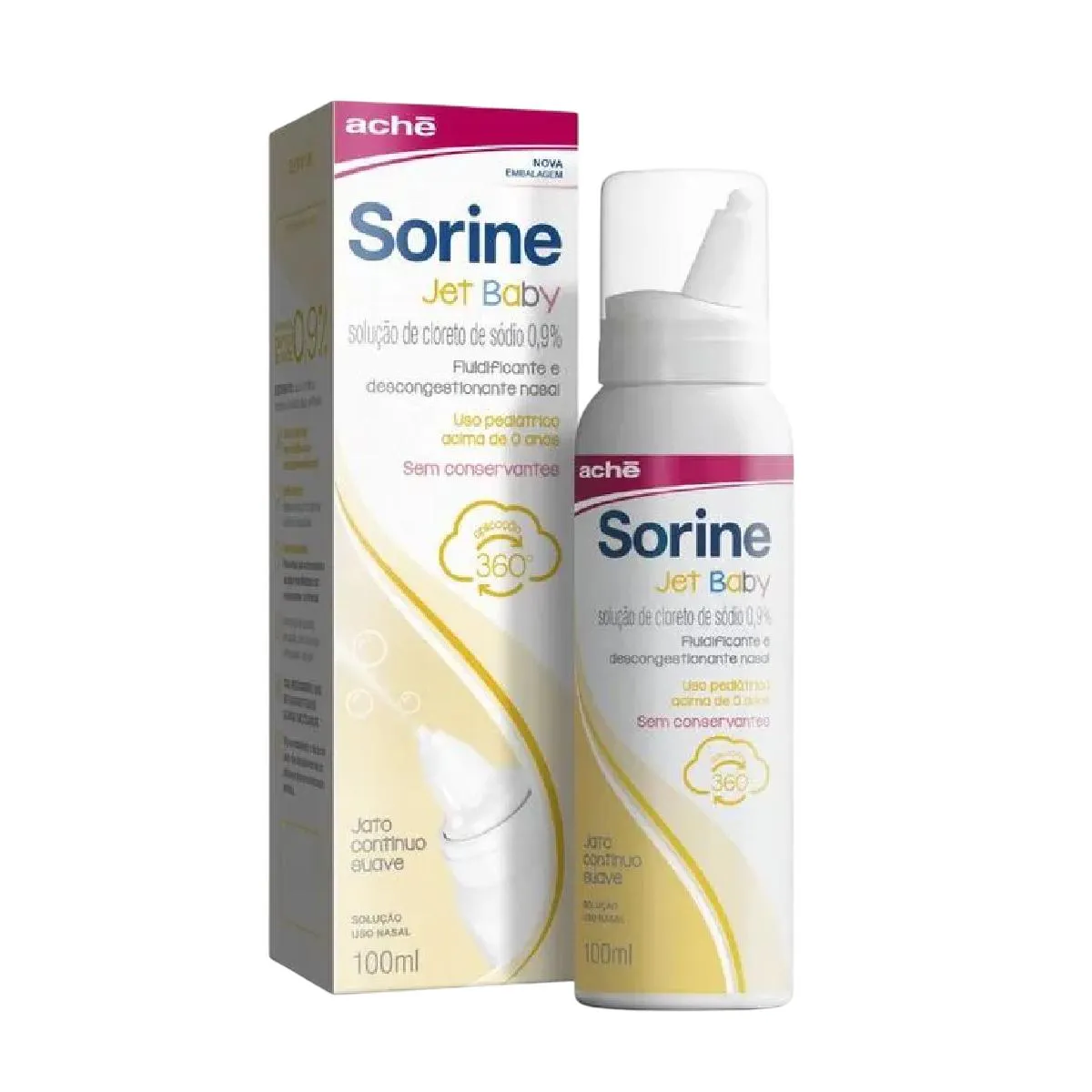 SORINE JET BABY 0,9% JATO CONTINUO LEVE 100ML - ACHE