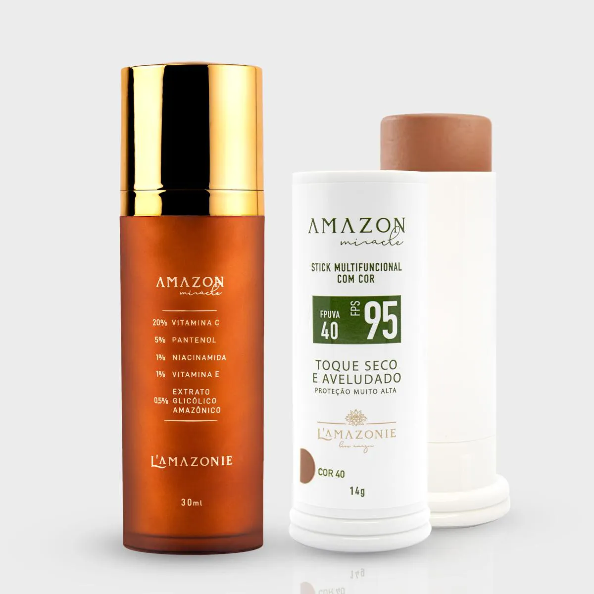 KIT SÉRUM ANTI-MANCHAS + STICK MULTIFUNCIONAL COR 40