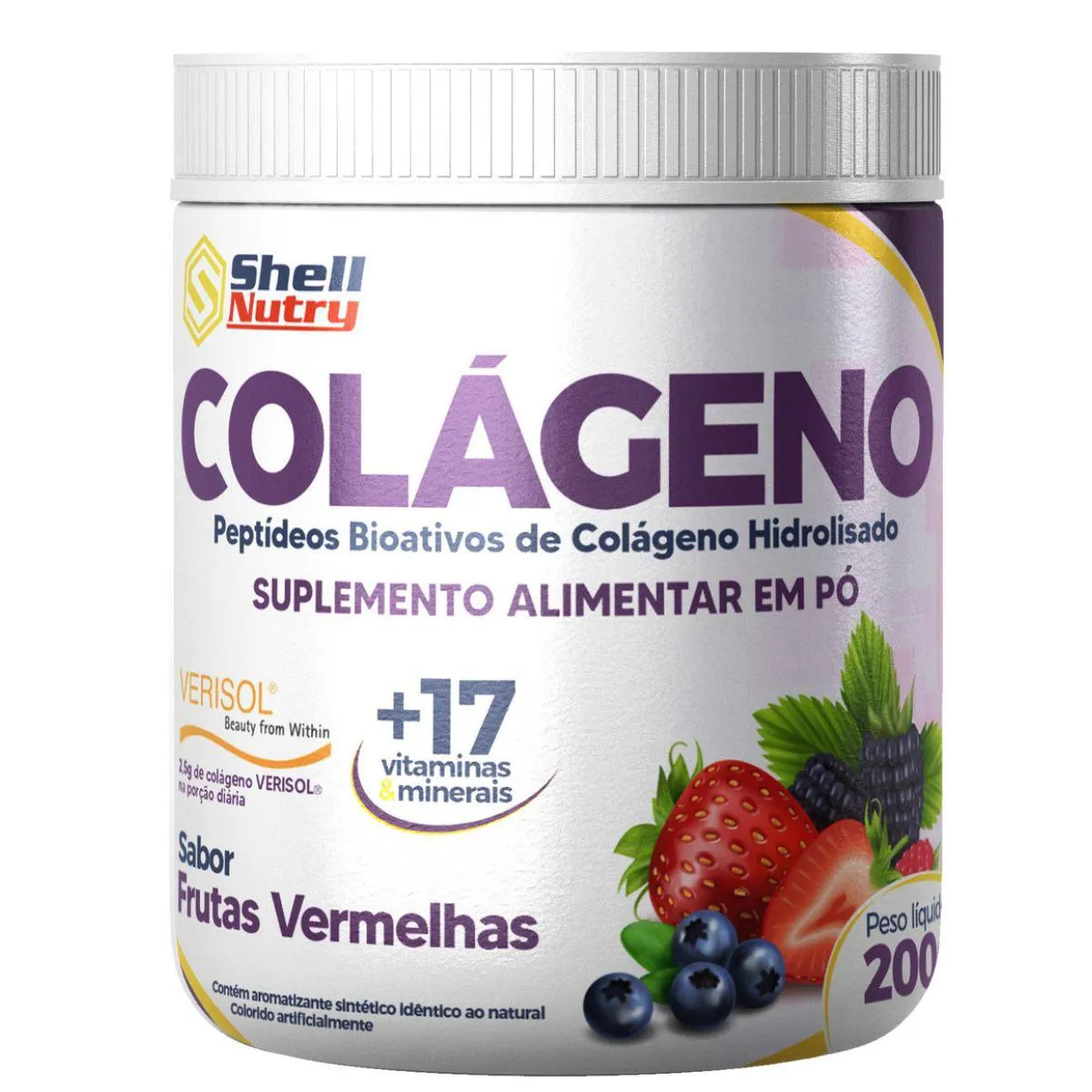 COLAGENO PO 200GR FRUTAS VERMELHAS DYMEX - DYMEX