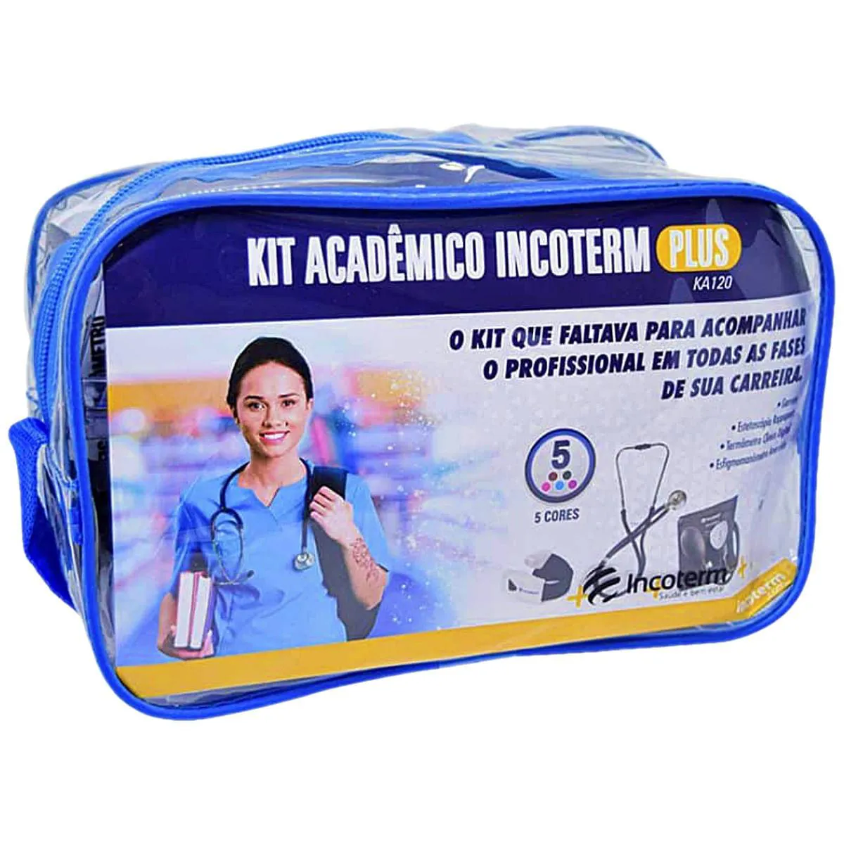 KIT ACADêMICO PLUS INCOTERM KA120 - AZUL