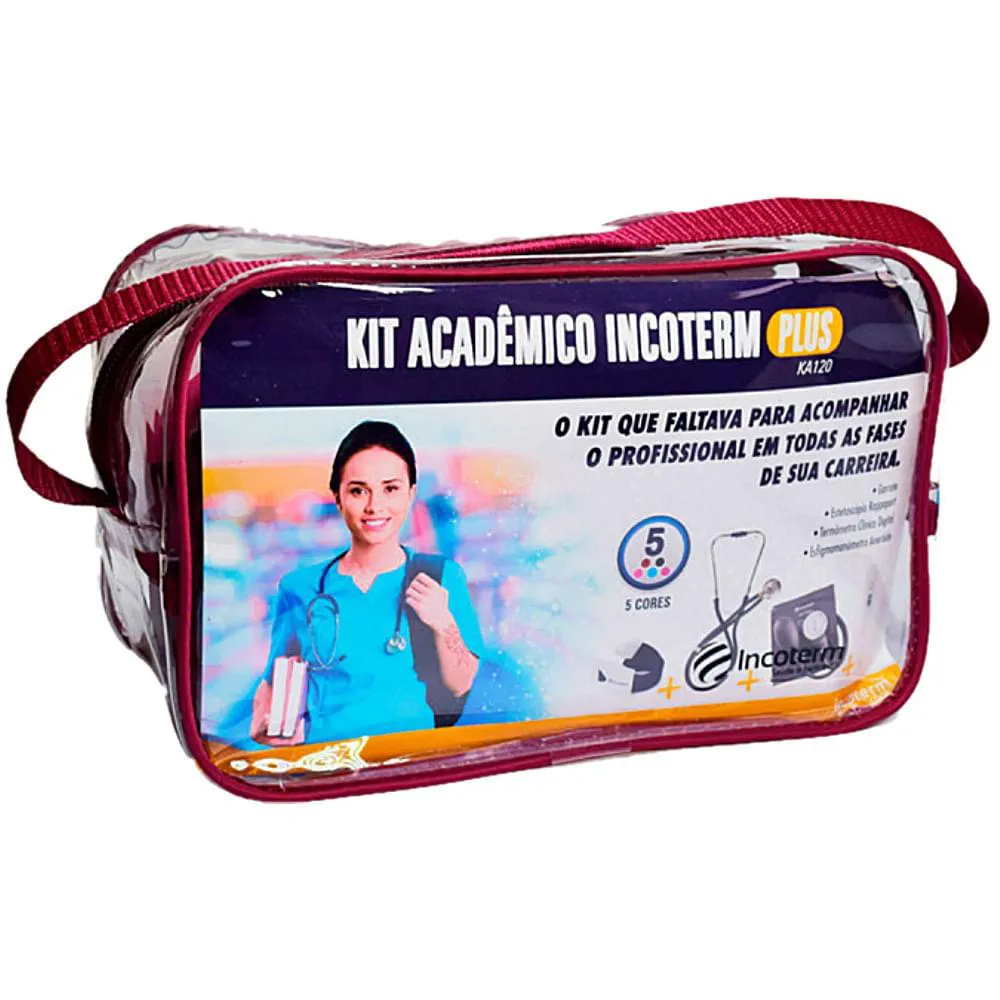 KIT ACADêMICO PLUS INCOTERM KA120 - BORDô