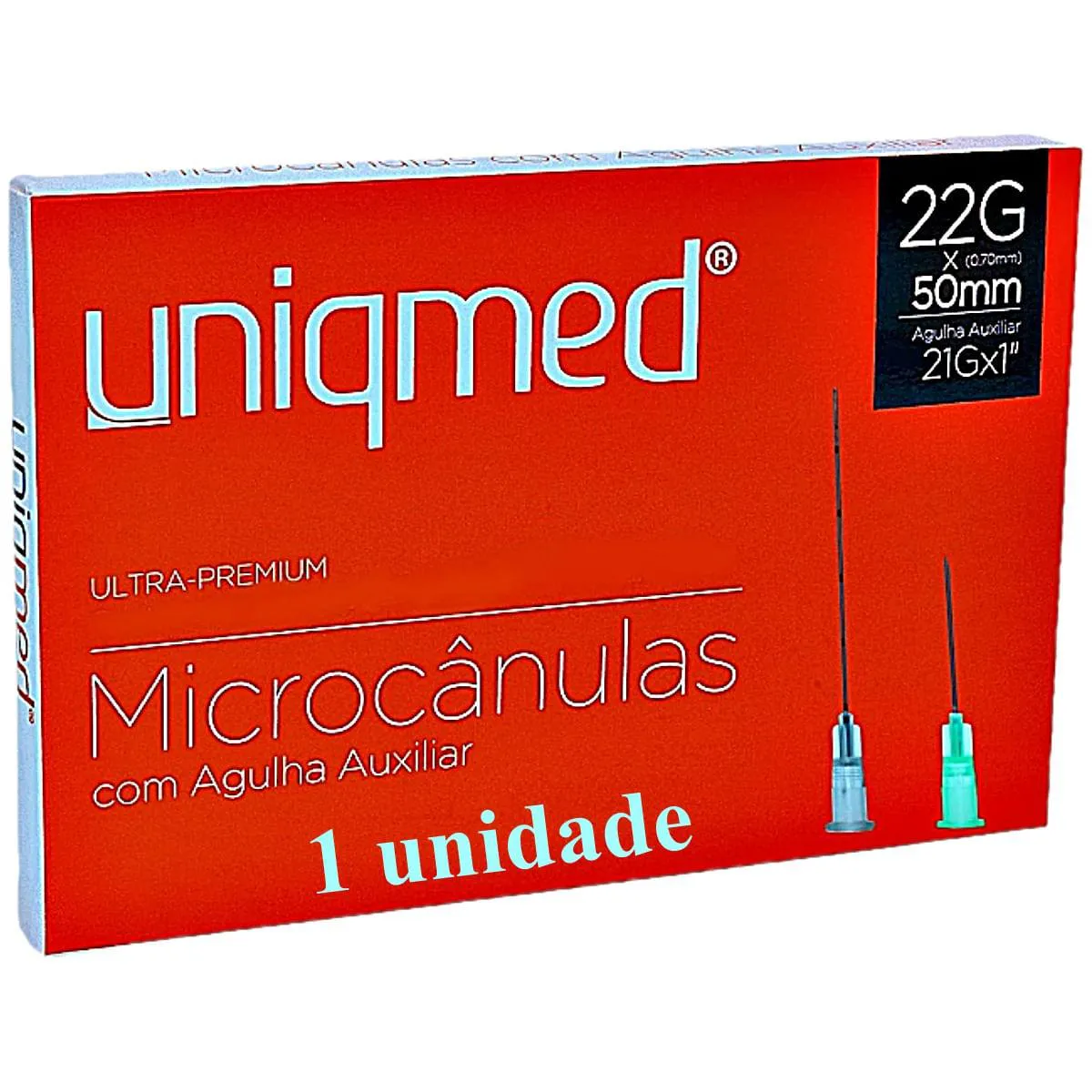 MICROCâNULA ULTRA-PREMIUM 22GX50MM AGULHA AUXILIAR 21GX1 - UNIDADE