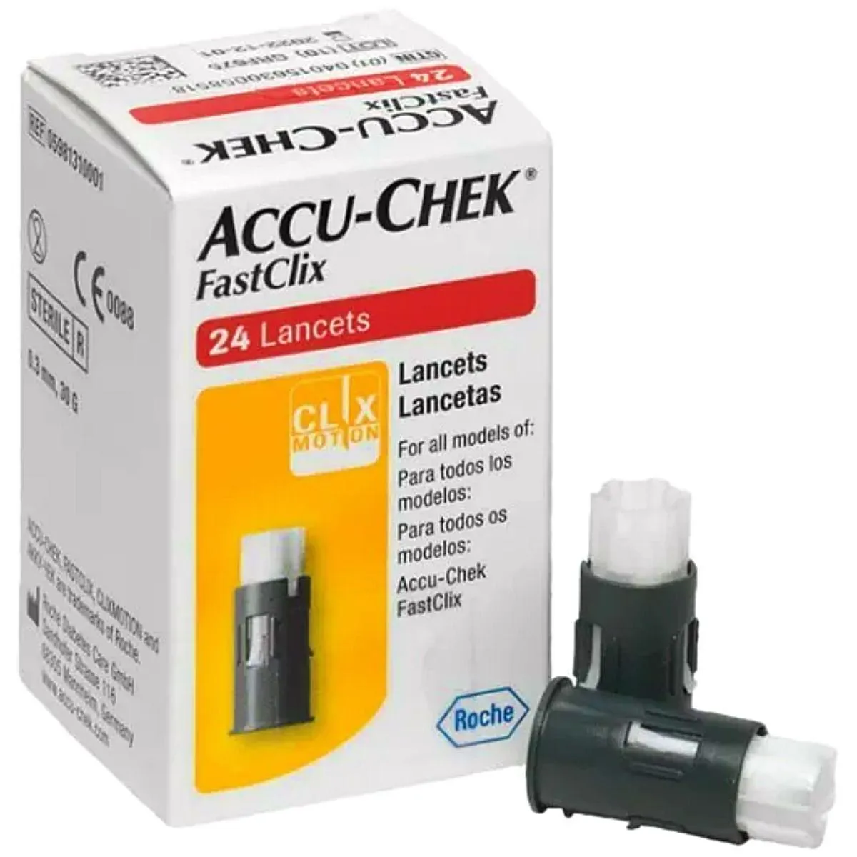 LANCETA ACCU-CHEK FASTCLIX - CAIXA COM 24 UNIDADES