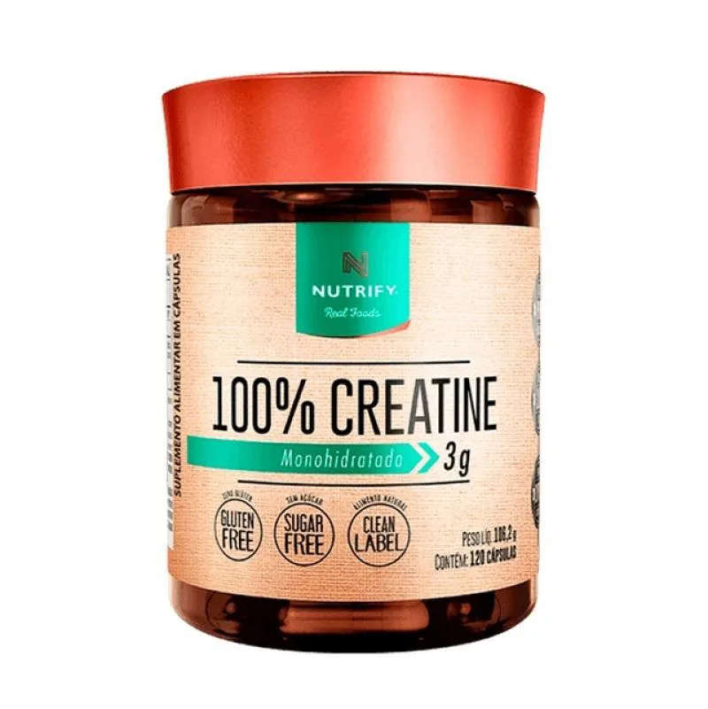 100% CREATINE (120 CAPS) - PADRãO: ÚNICO