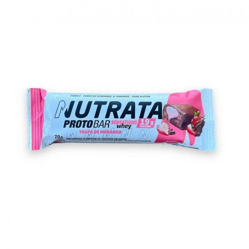 PROTOBAR (70G) - SABOR: TRUFA DE MORANGO