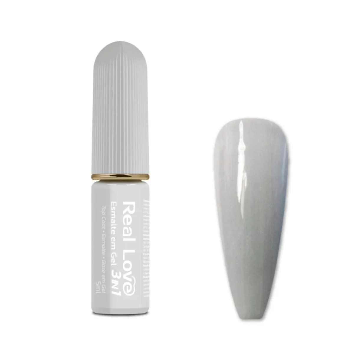 ESMALTE EM GEL 5ML  3 EM 1 COR019  - REAL LOVE