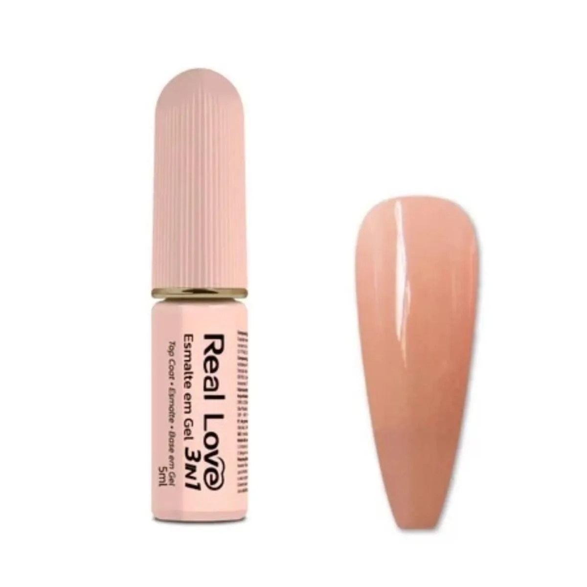 ESMALTE EM GEL 5ML  3 EM 1 COR08  - REAL LOVE