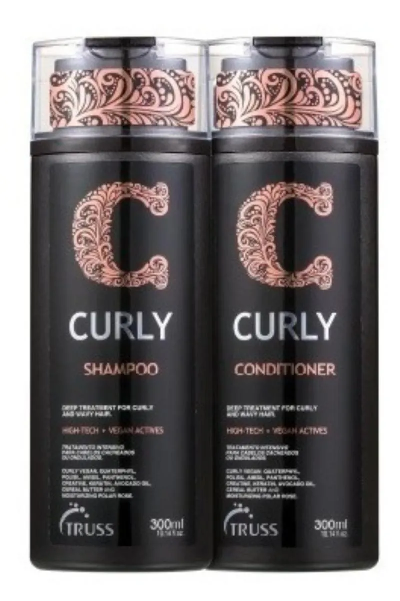 KIT TRUSS CURLY SHAMPOO 300MLS + CONDICIONADOR 300MLS